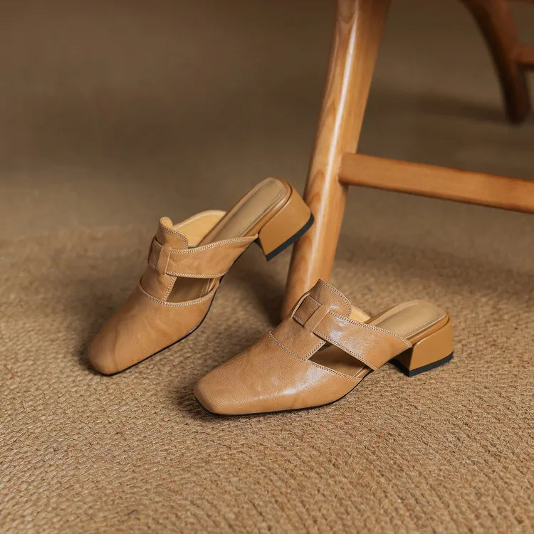 CALIANE — Genuine Leather Mules