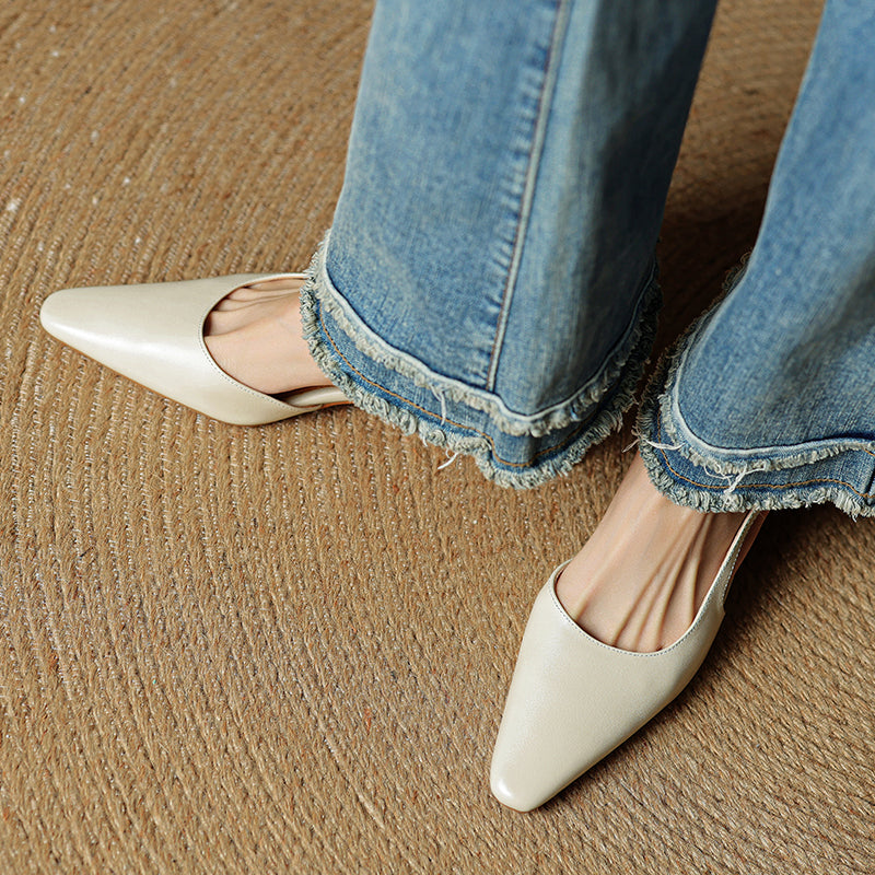 Lysara - Leather Elegance Pumps