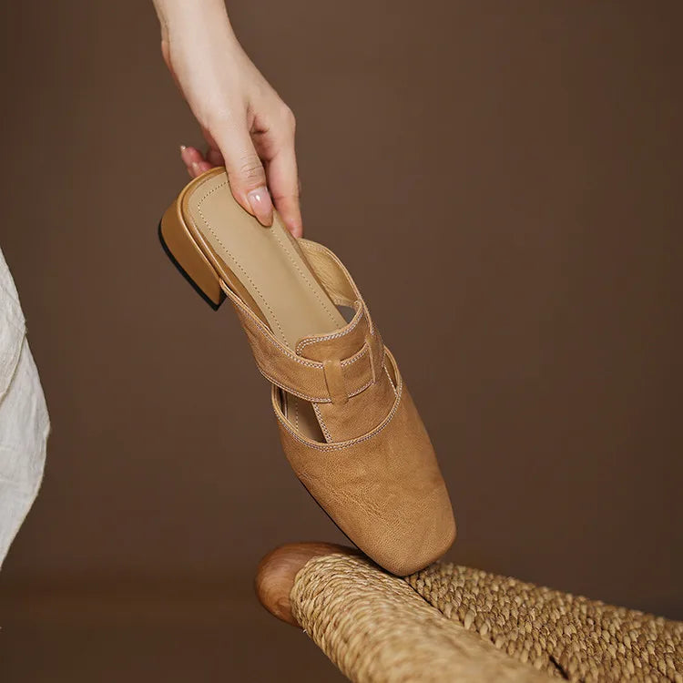 CALIANE — Genuine Leather Mules