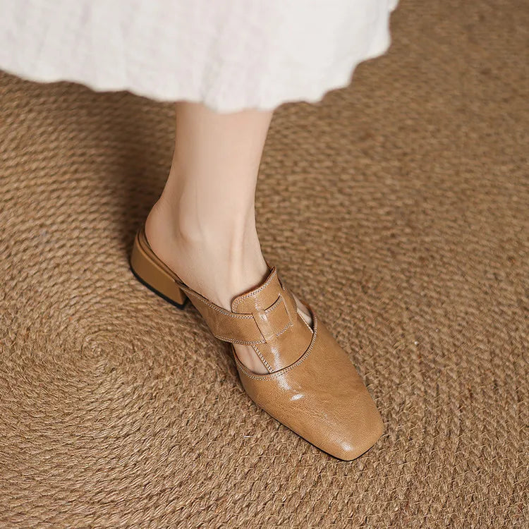 CALIANE — Genuine Leather Mules