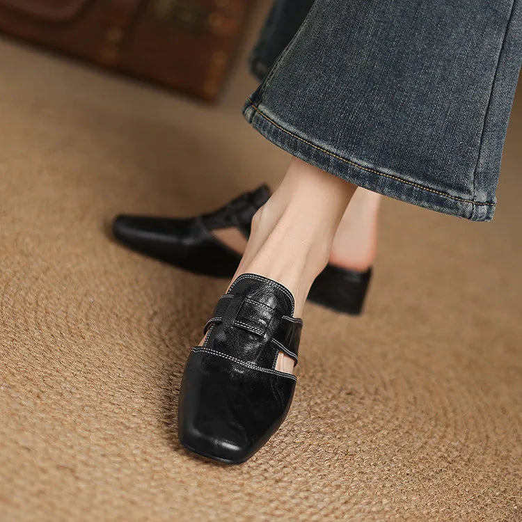 CALIANE — Genuine Leather Mules