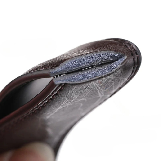 Auroraire - Gunmetal Leather Belt