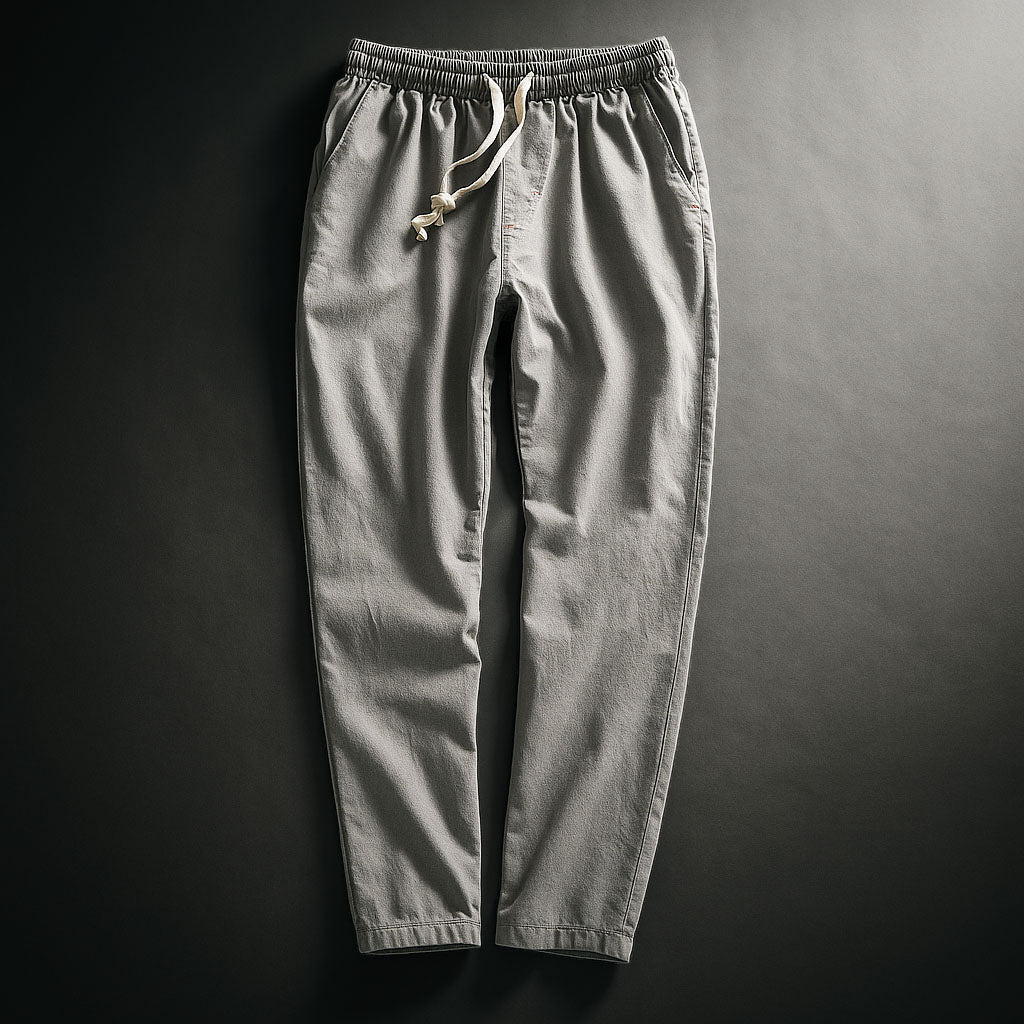 CASSIAN — Cotton Drawstring Trousers