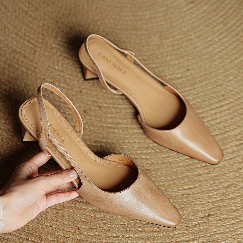Lysara - Leather Elegance Pumps