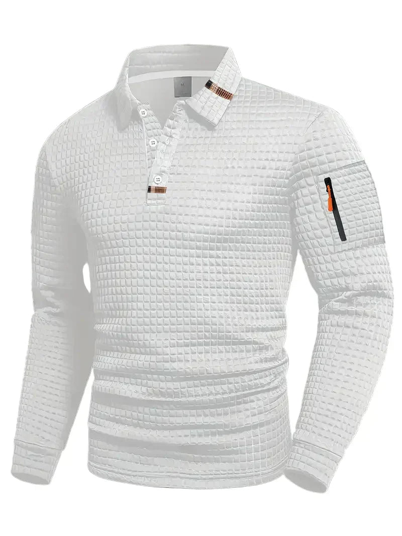MARQUET — Waffle Weave Polo