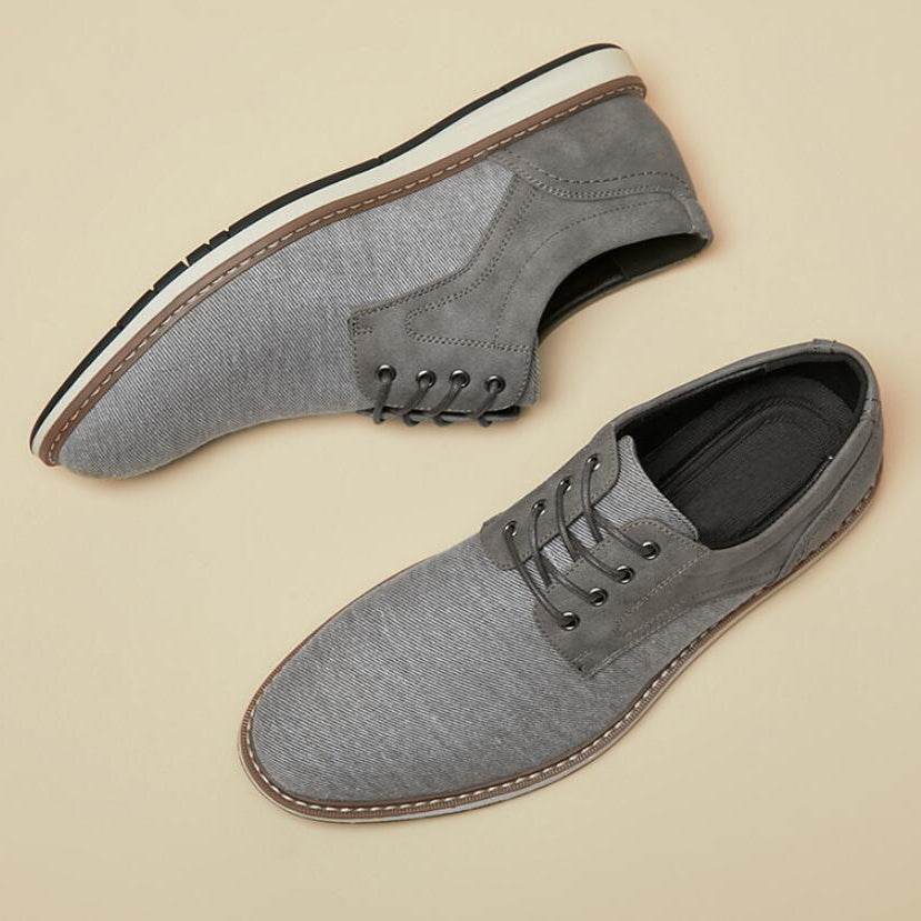 Luminoré - Leather Accent Sneakers