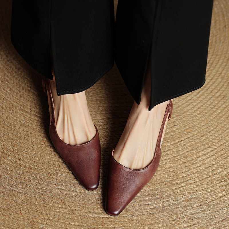 Lysara - Leather Elegance Pumps