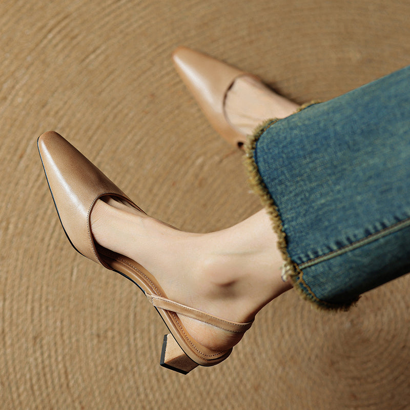 Lysara - Leather Elegance Pumps