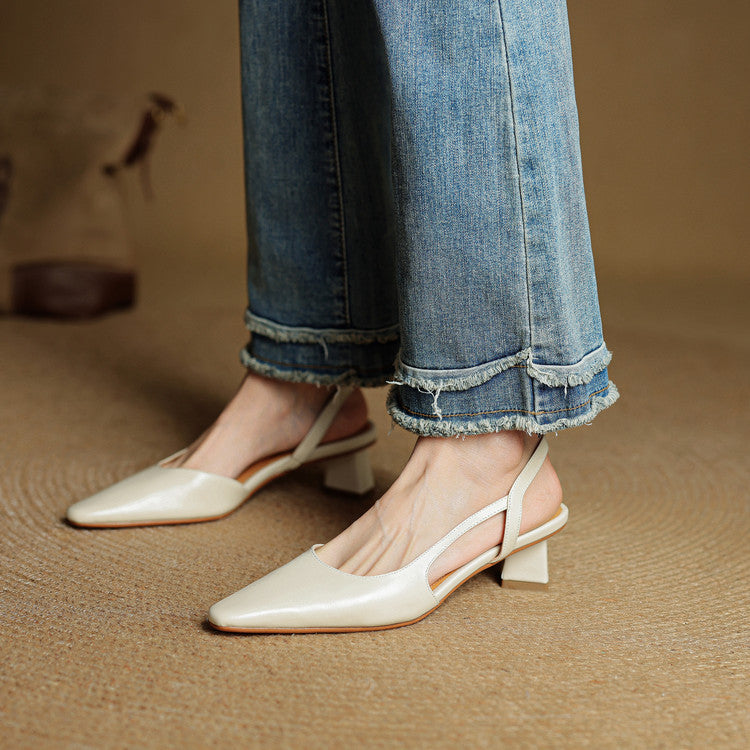 Lysara - Leather Elegance Pumps