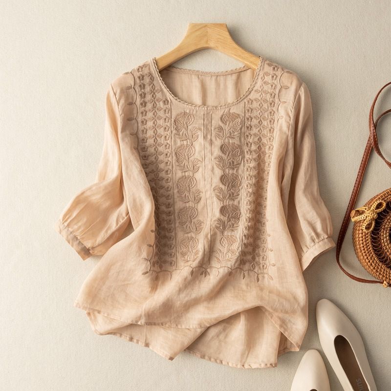 Aurora Linen Whisper Blouse