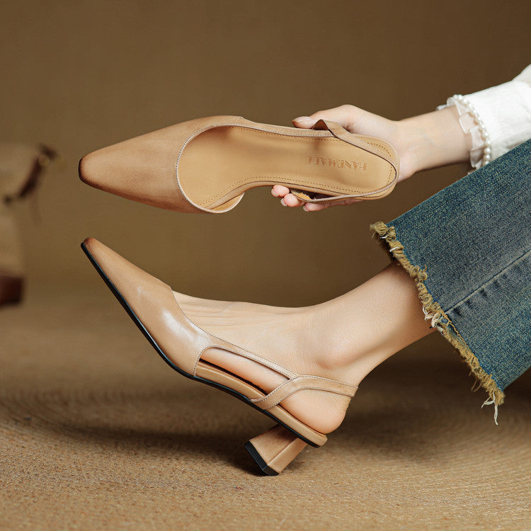 Lysara - Leather Elegance Pumps