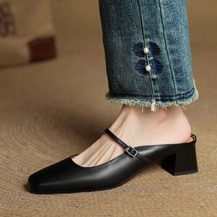 MIRANO — Leather Mules