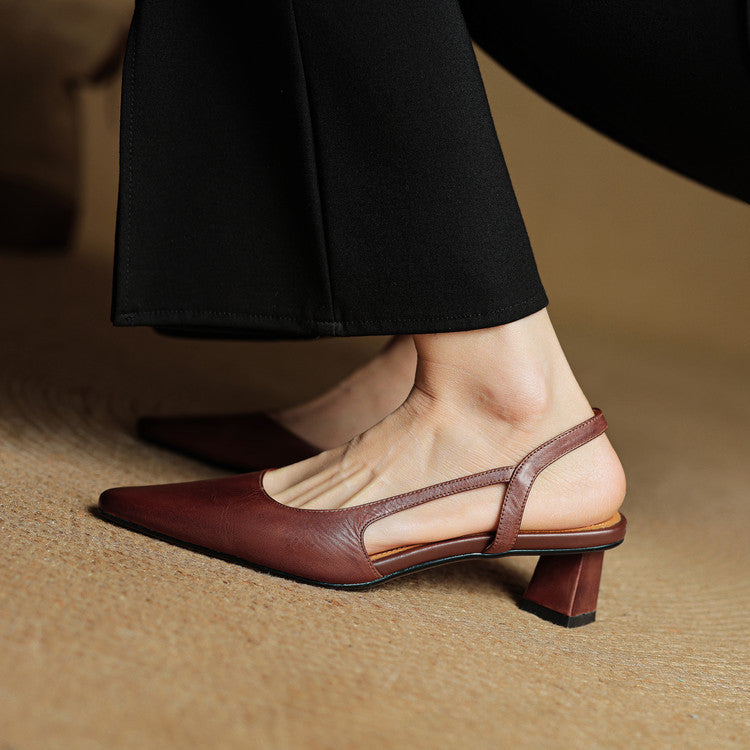 Lysara - Leather Elegance Pumps