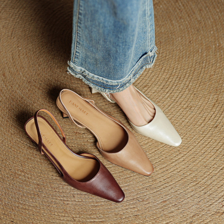 Lysara - Leather Elegance Pumps