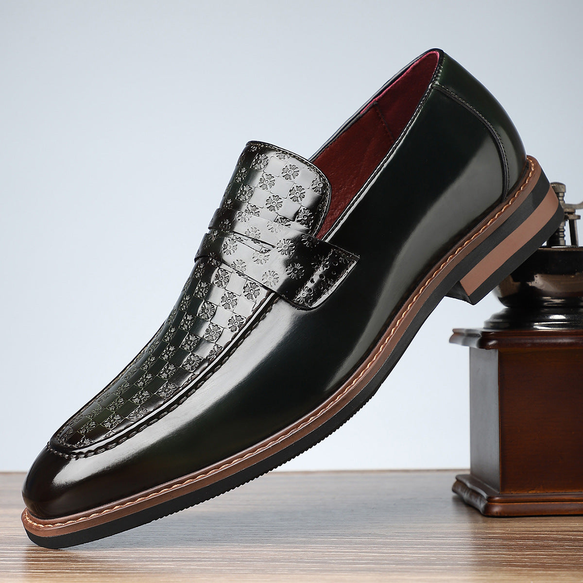 Viventa — Embossed Leather Loafers