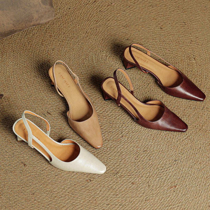 Lysara - Leather Elegance Pumps