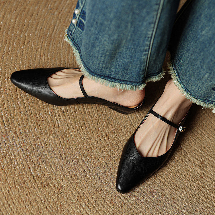 Vellara Genuine Leather Mules