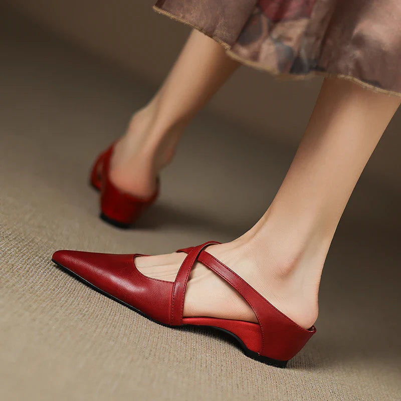 Aurelia Elegante Leather Mules
