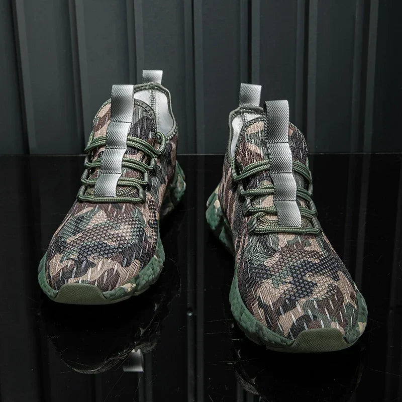 NATURAIRE — Camo Mesh Sneakers