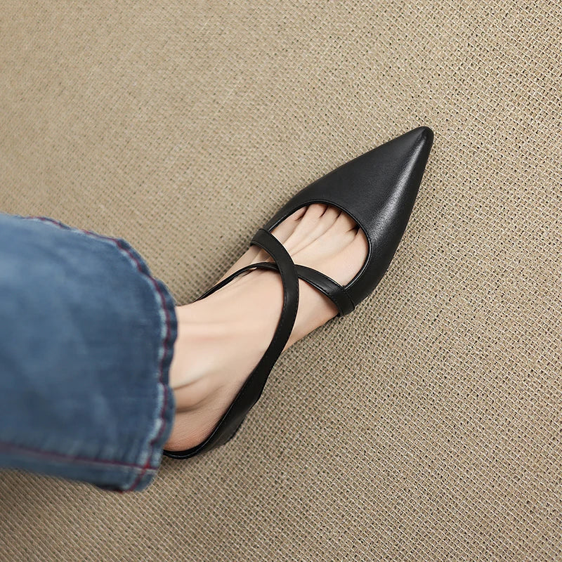 Aurelia Elegante Leather Mules