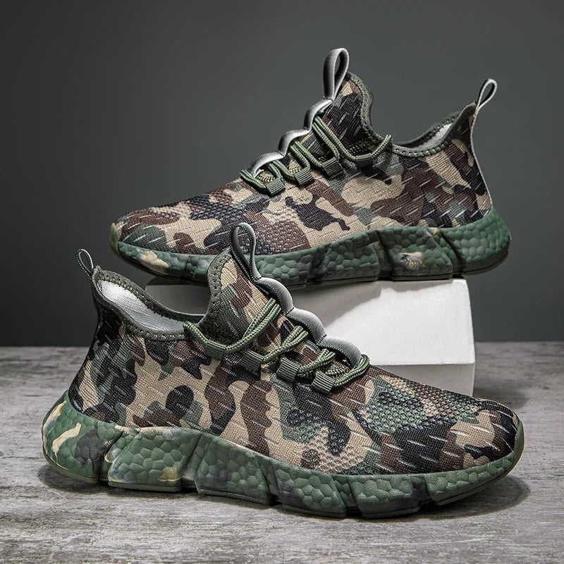NATURAIRE — Camo Mesh Sneakers