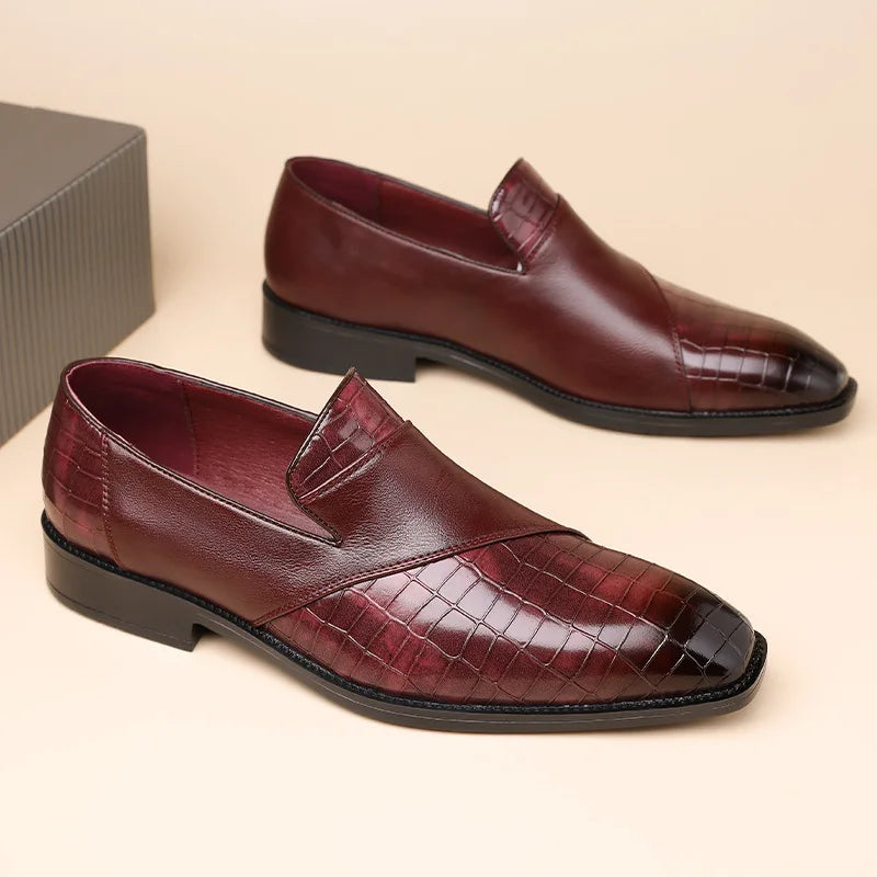 Vellura — Suede Patchwork Loafers