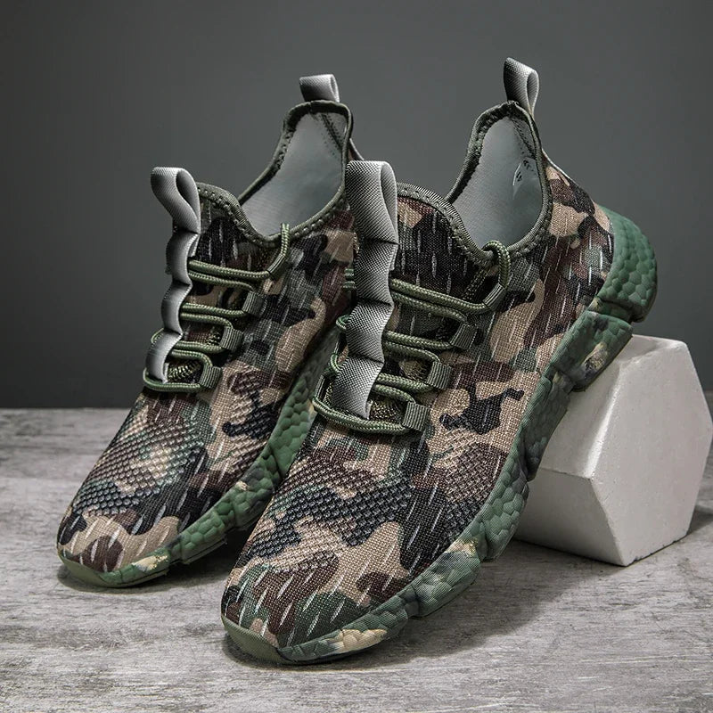 NATURAIRE — Camo Mesh Sneakers