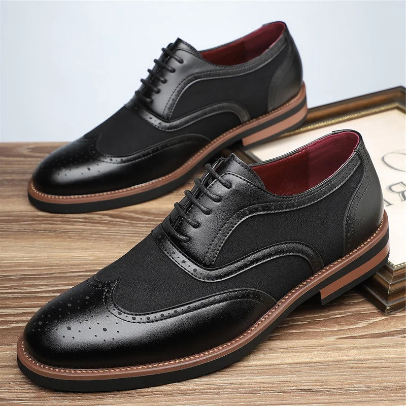 Regent tweekleurige brogue oxfords