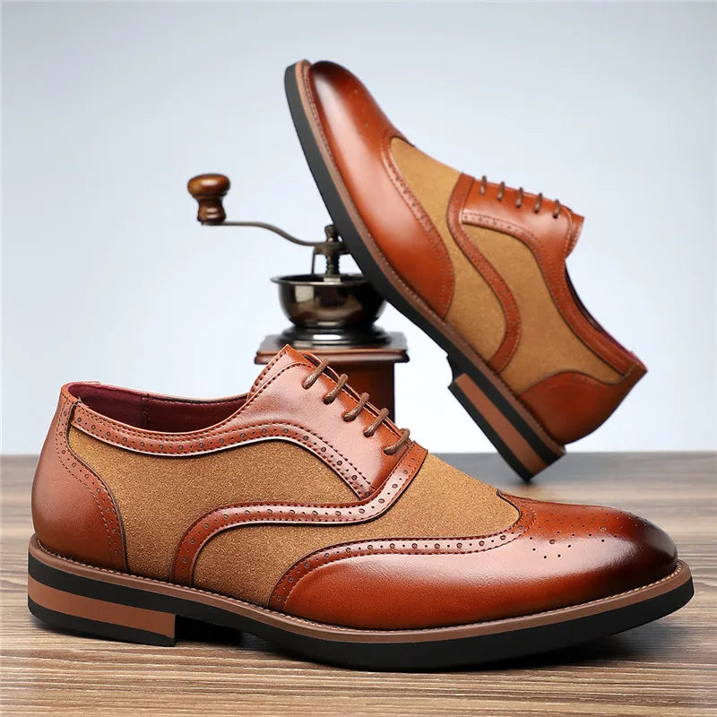 Regent tweekleurige brogue oxfords