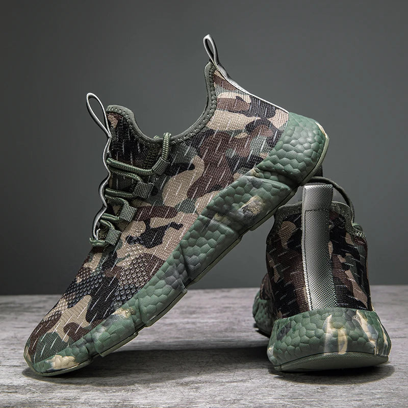 NATURAIRE — Camo Mesh Sneakers