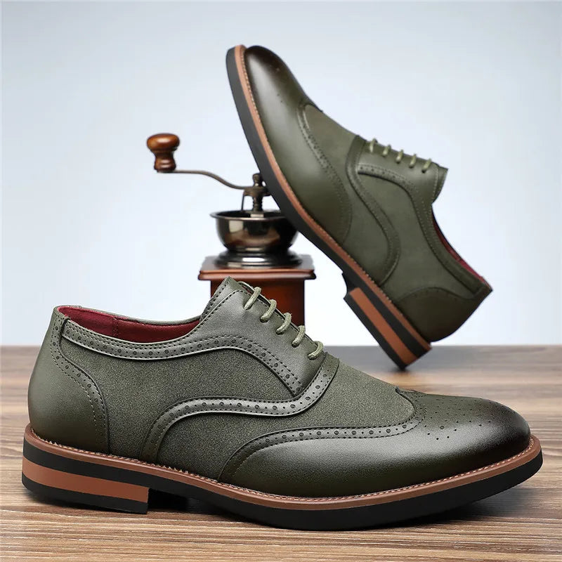 Regent tweekleurige brogue oxfords