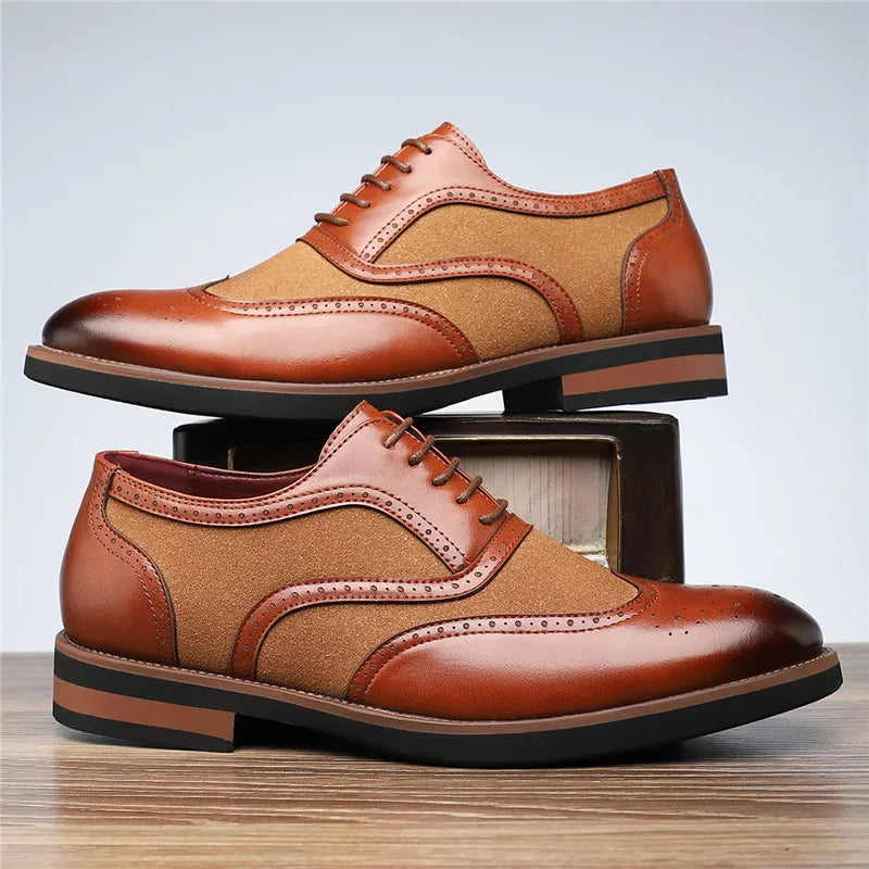 Regent tweekleurige brogue oxfords