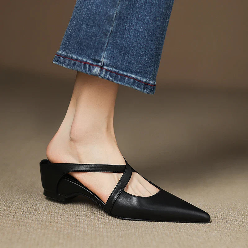 Aurelia Elegante Leather Mules