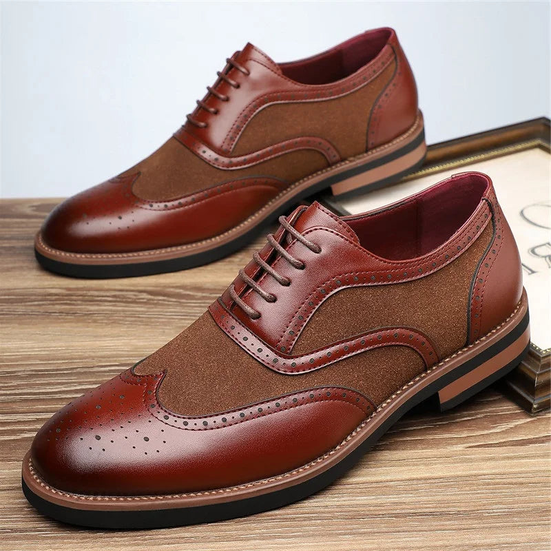 Regent tweekleurige brogue oxfords