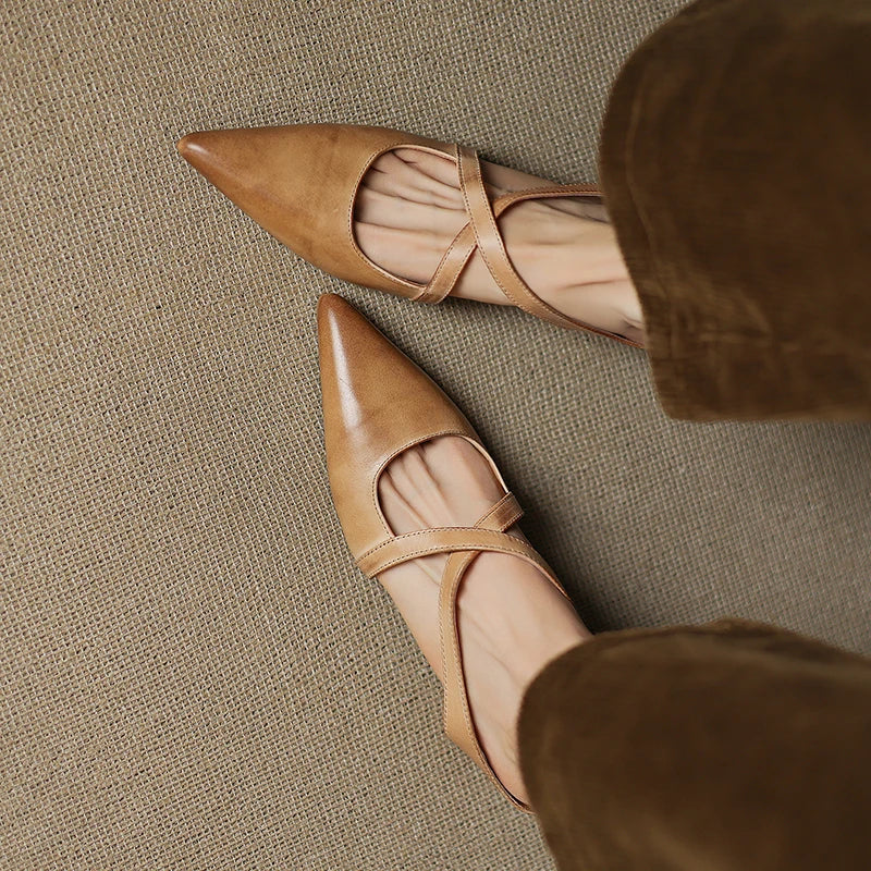 Aurelia Elegante Leather Mules