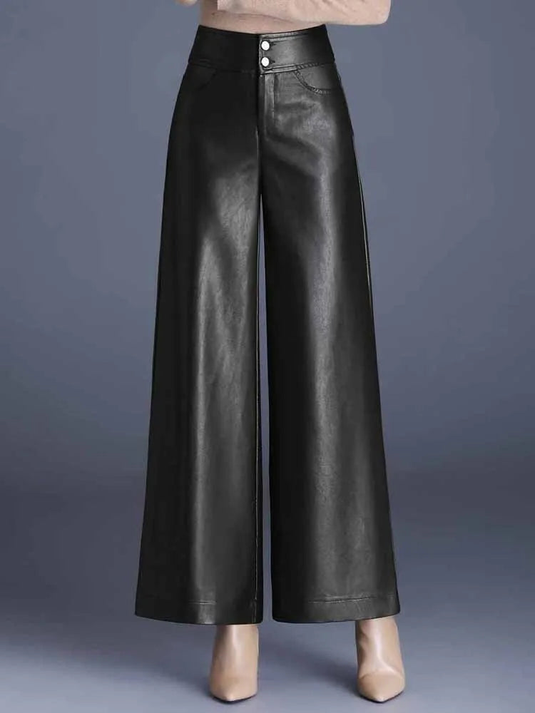 AURORAIRE - Leather Elegance Pants