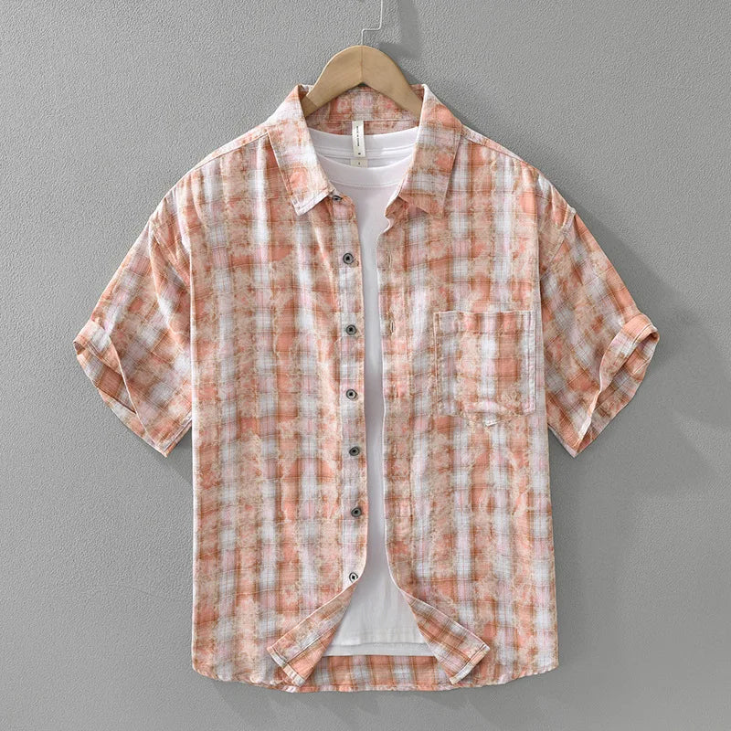 Vellure — Cotton Checkered Shirt