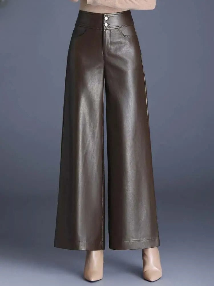 AURORAIRE - Leather Elegance Pants