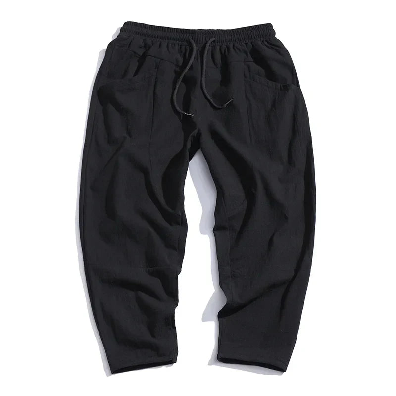 Osaka linnen cropped broek