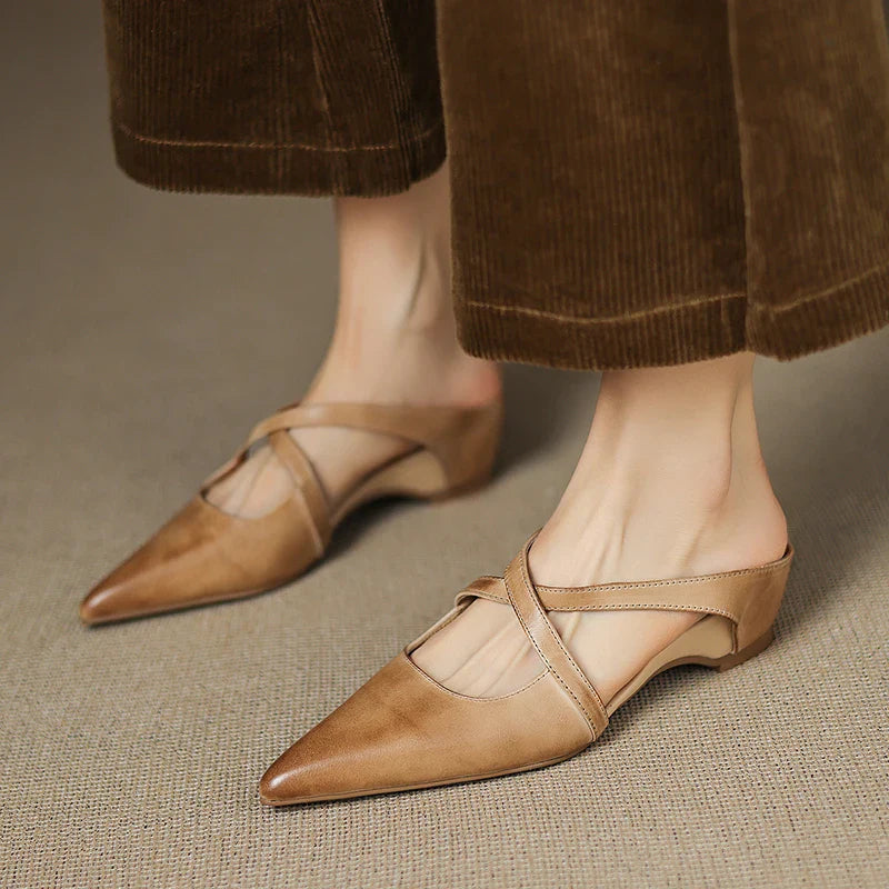 Aurelia Elegante Leather Mules