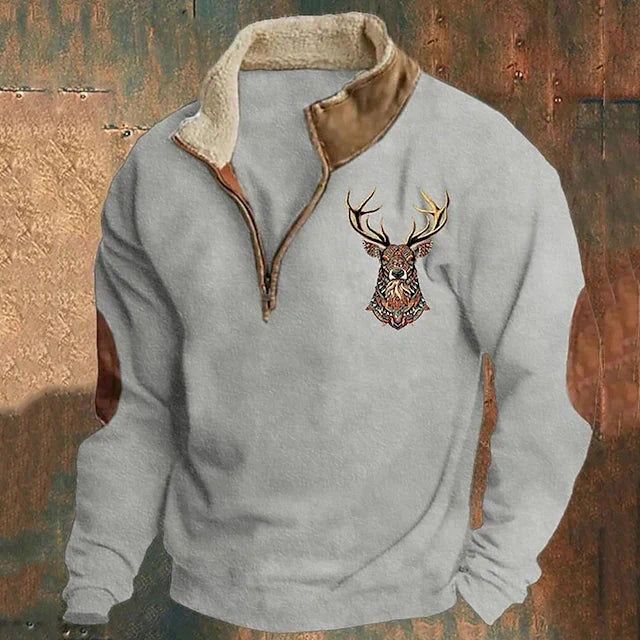 FALERN — Deer Detail Sweater