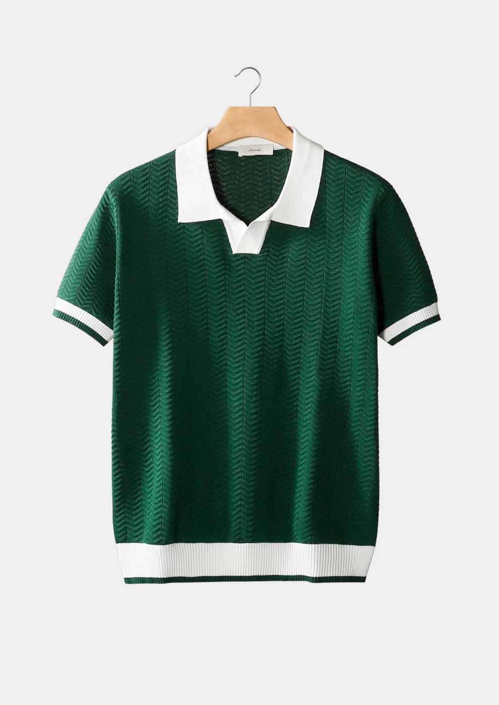 EMBRACE — Textured Knit Polo