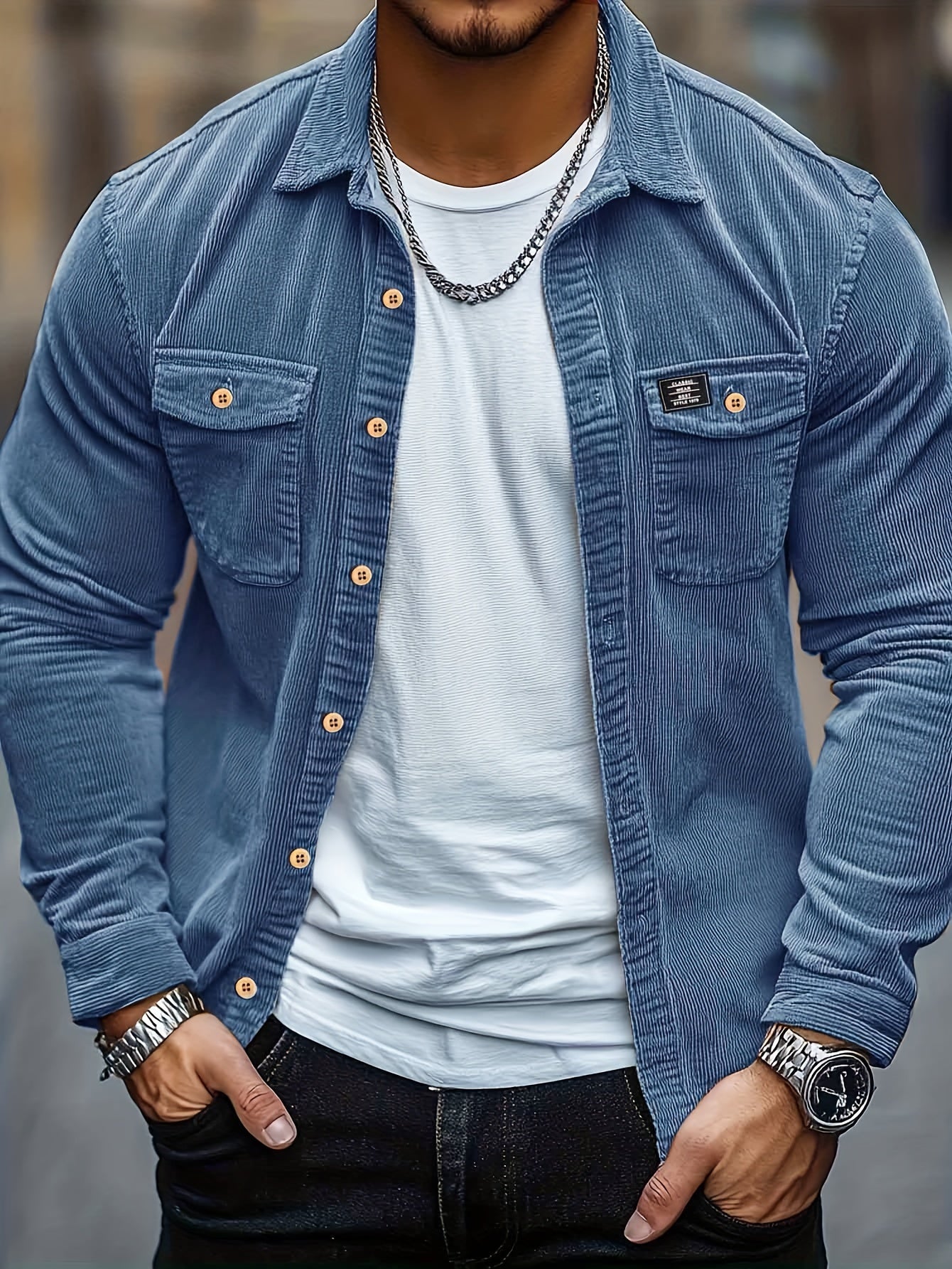 Velvao — Ribbed Velvet Shirt