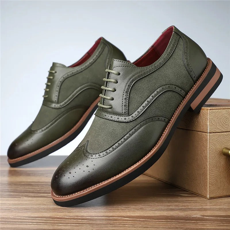 Regent tweekleurige brogue oxfords