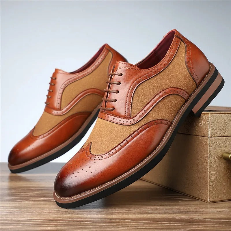 Regent tweekleurige brogue oxfords