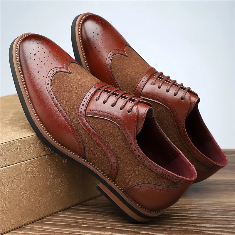 Regent tweekleurige brogue oxfords