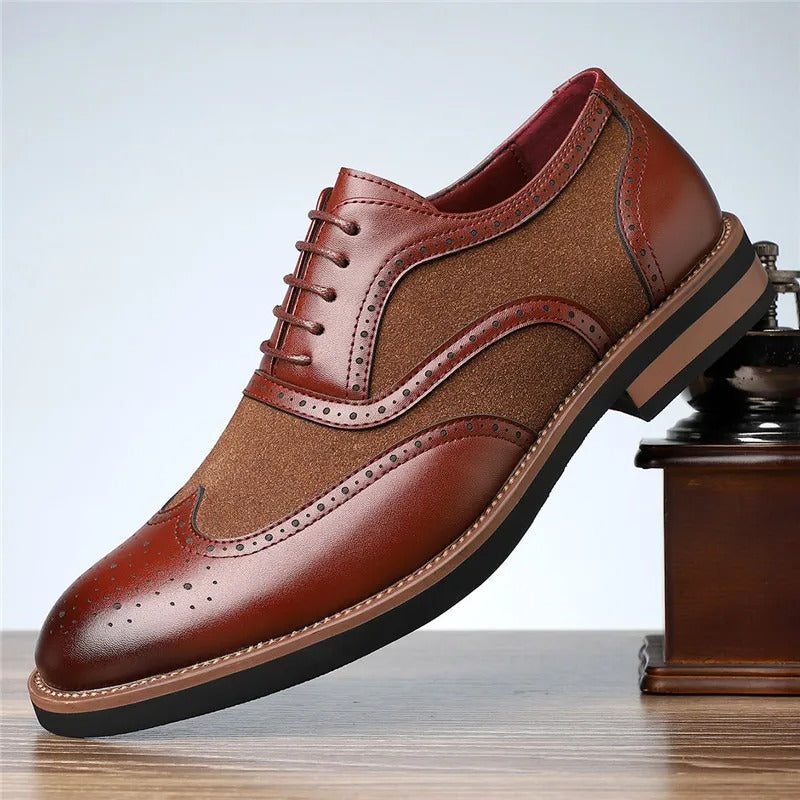 Regent tweekleurige brogue oxfords