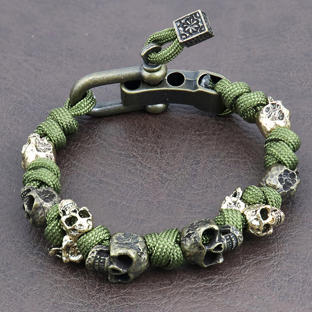 VORASK — Gothic Skull Alloy Bracelet