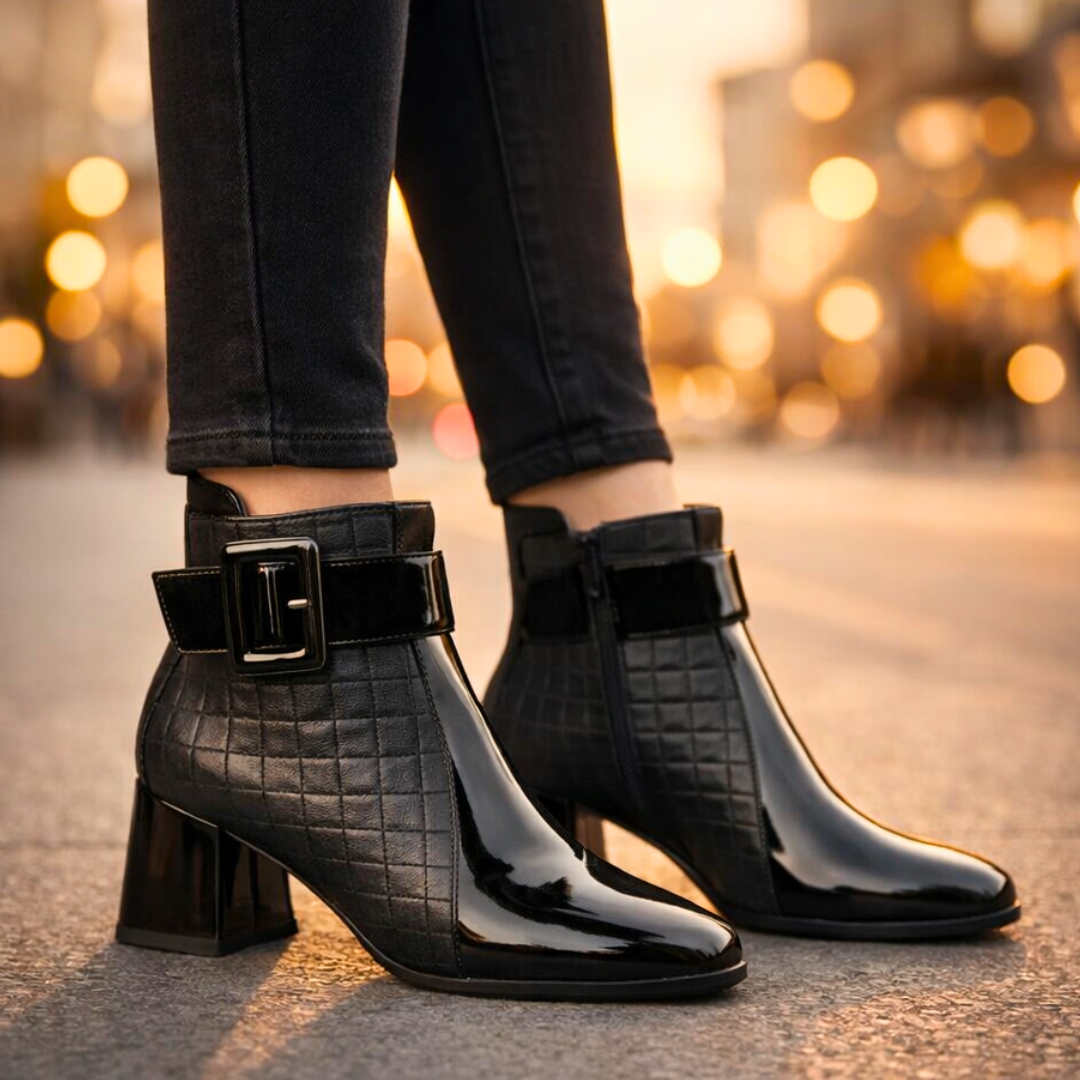 MARQUET — Leather Ankle Boots