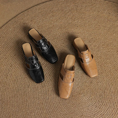 CALIANE — Genuine Leather Mules